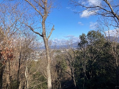 山林物件　東側尾根道の眺望