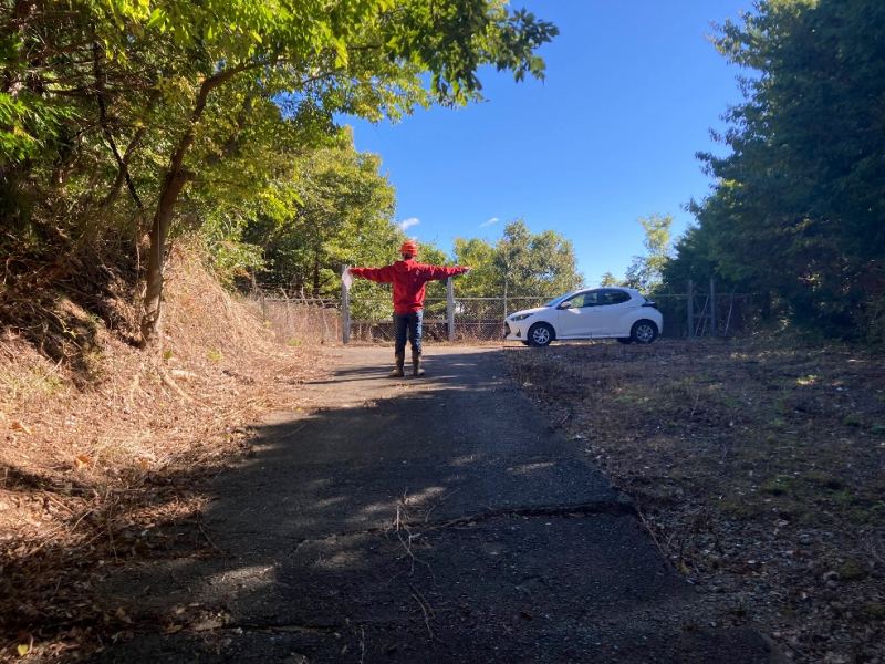 山林内停車目安位置